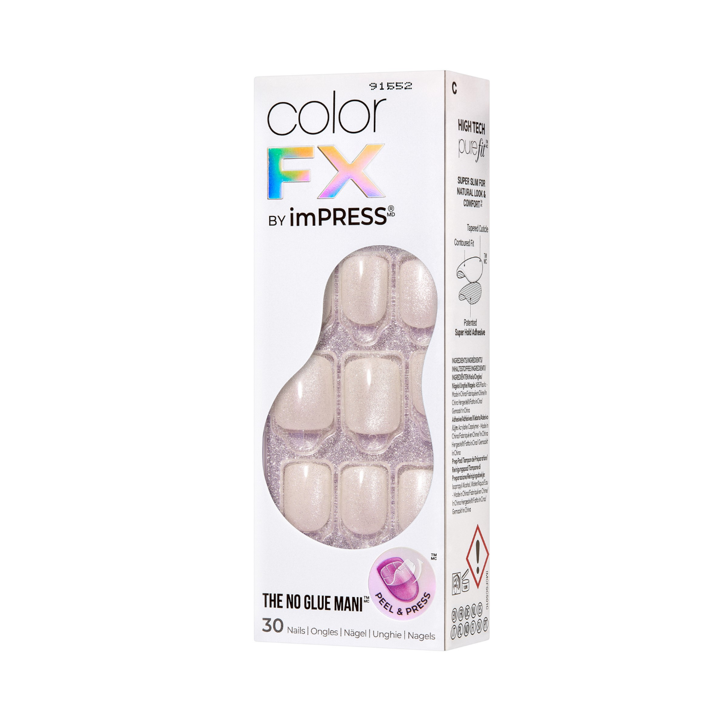 slide 6 of 7, Kiss Impress Color Fx Rebel Nails, 1 ct