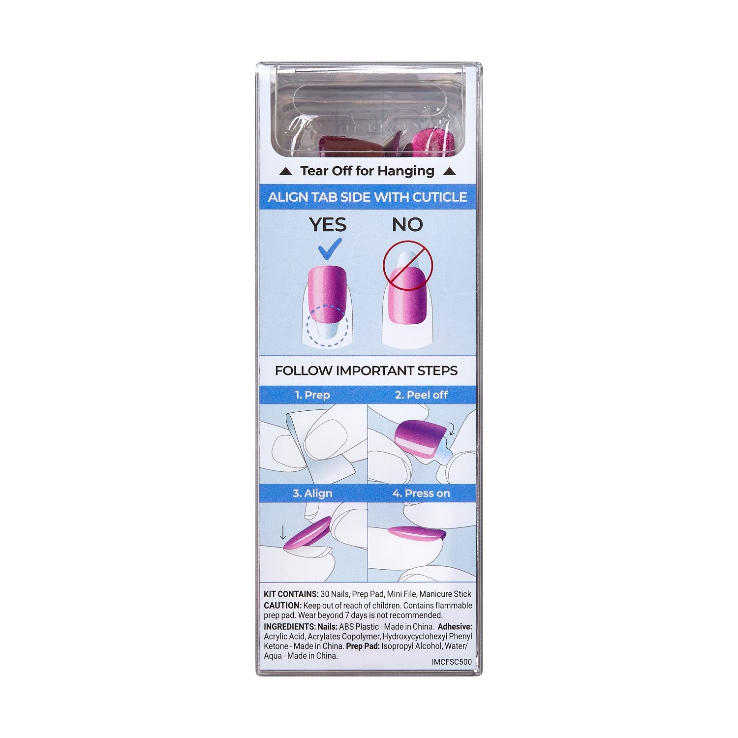 slide 2 of 8, imPRESS Color FX Nails - 30 ea, 1 ct