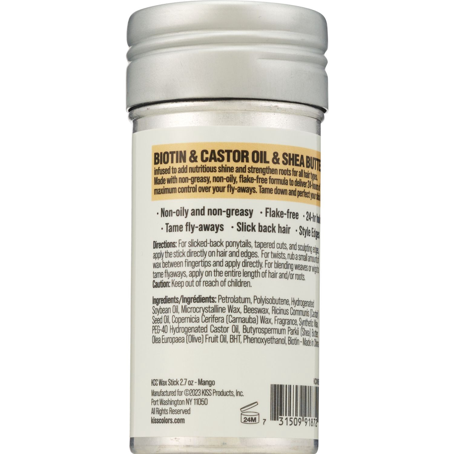 slide 2 of 2, KISS PRODUCTS Kiss Wax Stick Mango, 2.7 oz