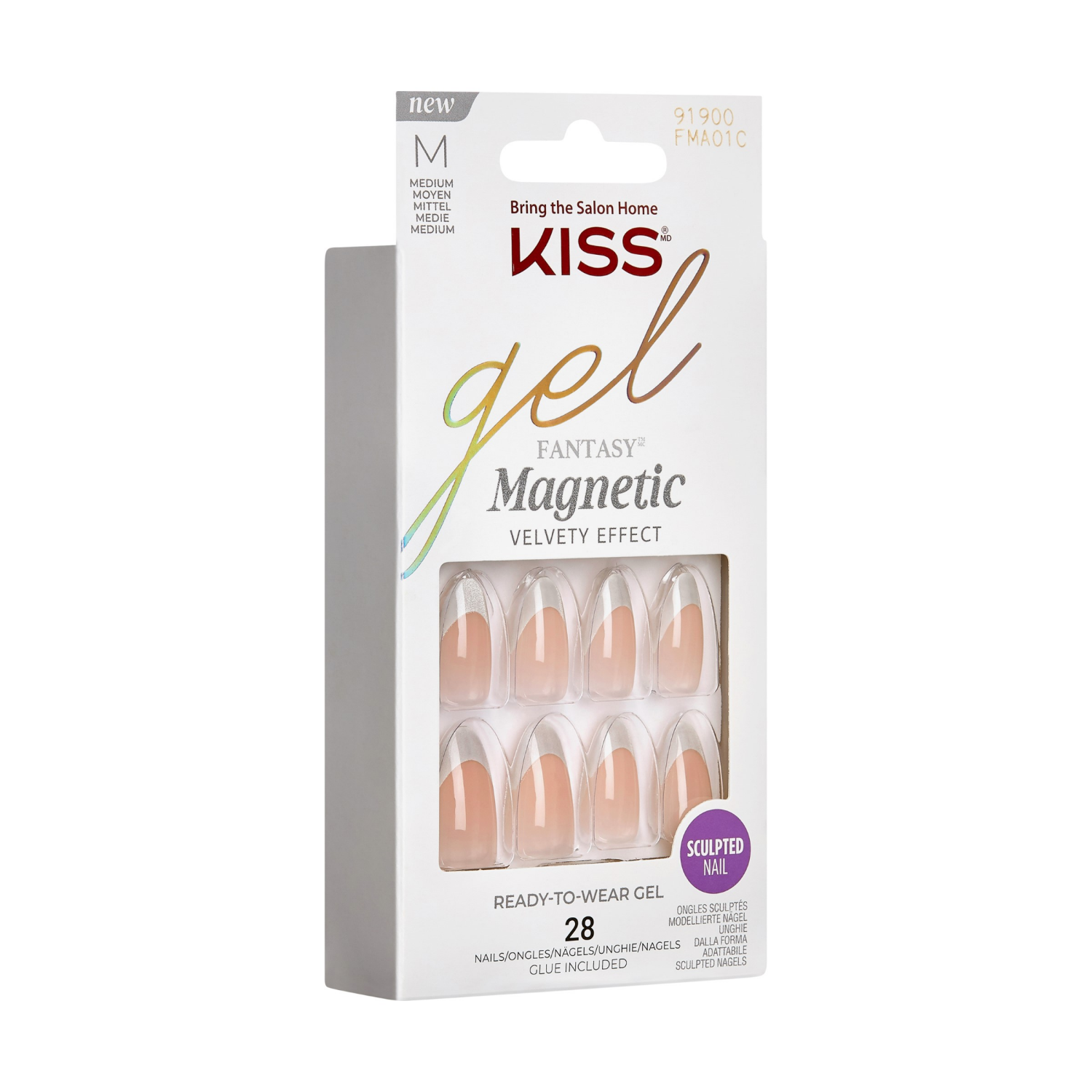 slide 2 of 2, KISS Gel Fantasy North Coast Magnetic Pressed On Nails - Each, 1 ct