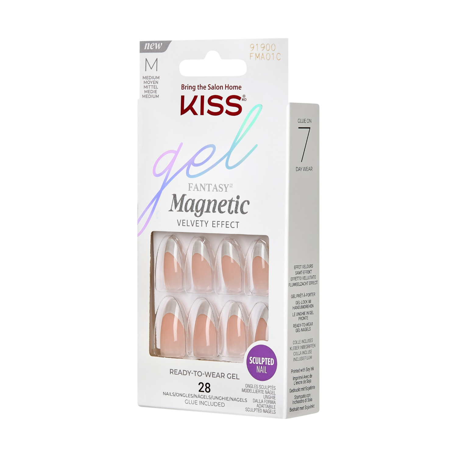 slide 4 of 4, KISS Gel Fantasy North Coast Magnetic Pressed On Nails - Each, 1 ct