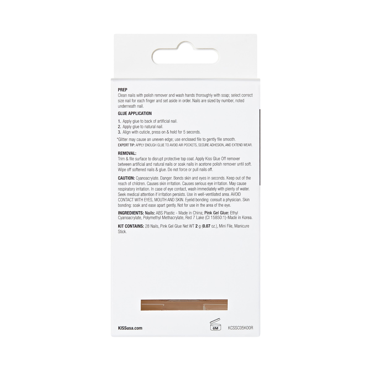 slide 2 of 4, KISS Classy Press On Nails, Players, White French Ombre, Short Oval, 31 Ct., 31 ct