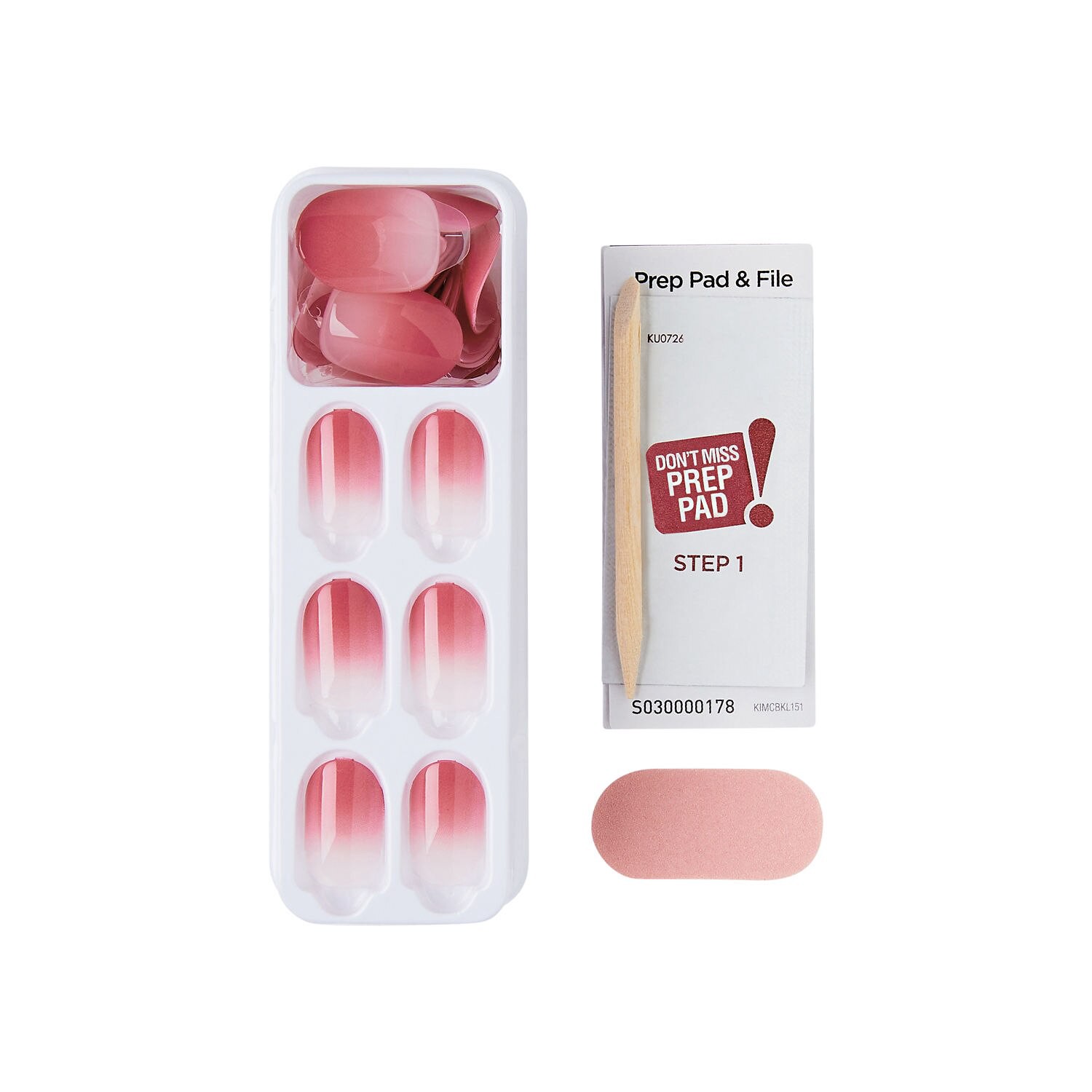 slide 2 of 4, KISS NAIL Ks Impress Color Nails - Beat The Heat, 1 ct