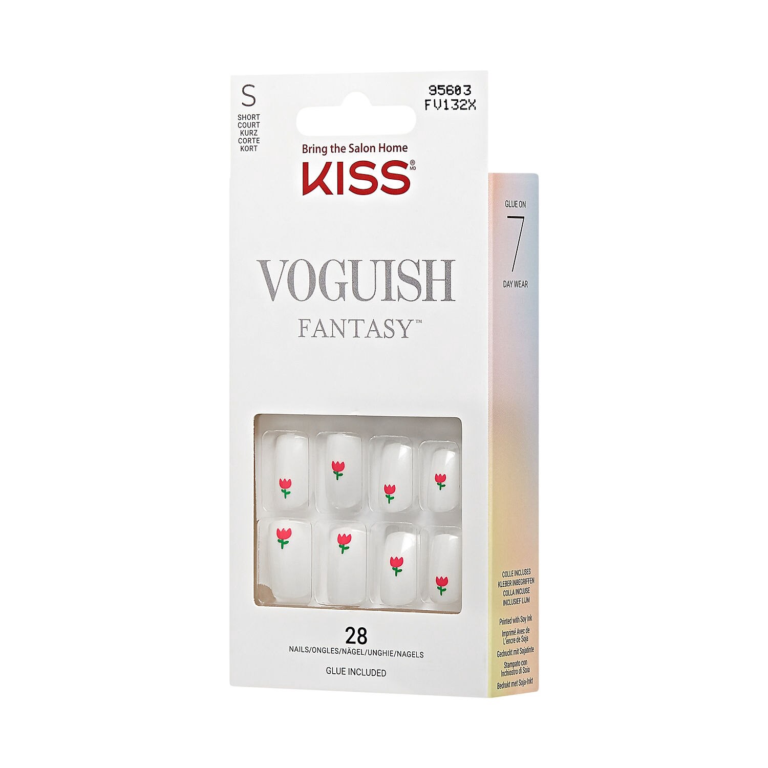 slide 3 of 4, KISS NAIL Kiss Voguish Fantasy False Nails, Clocks, 1 ct