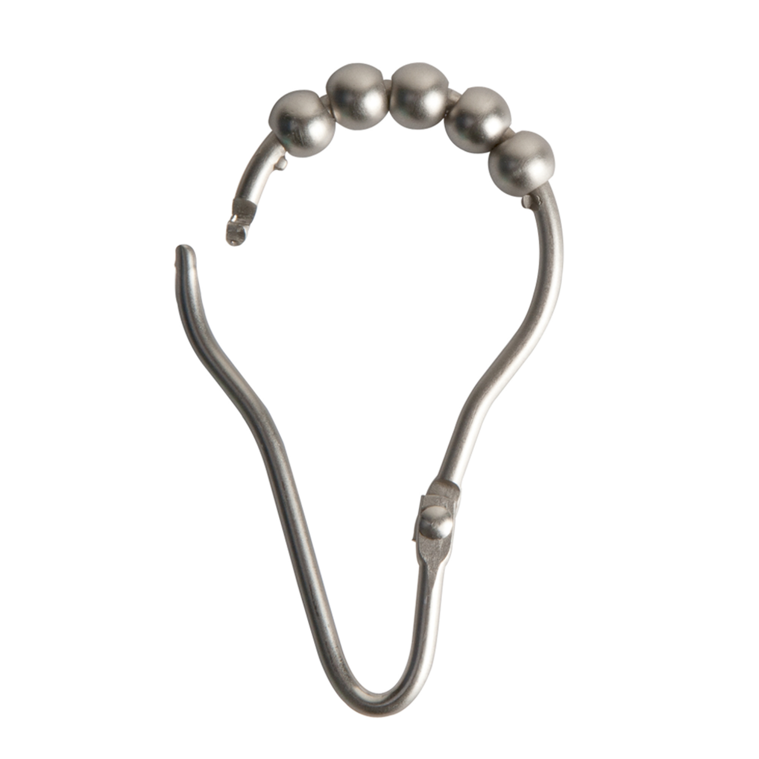 slide 4 of 4, Zenna Home 12 Pack Hinged V Glide Bushed Nickel Hook 1 ea, 1 ct