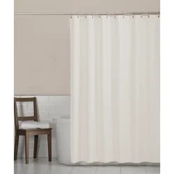 Zenna Home Norwich Microfiber Shower Curtain Liner, 70 in x 72 in, White