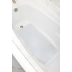 ZENNA HOME Waffle Tub Mat, White