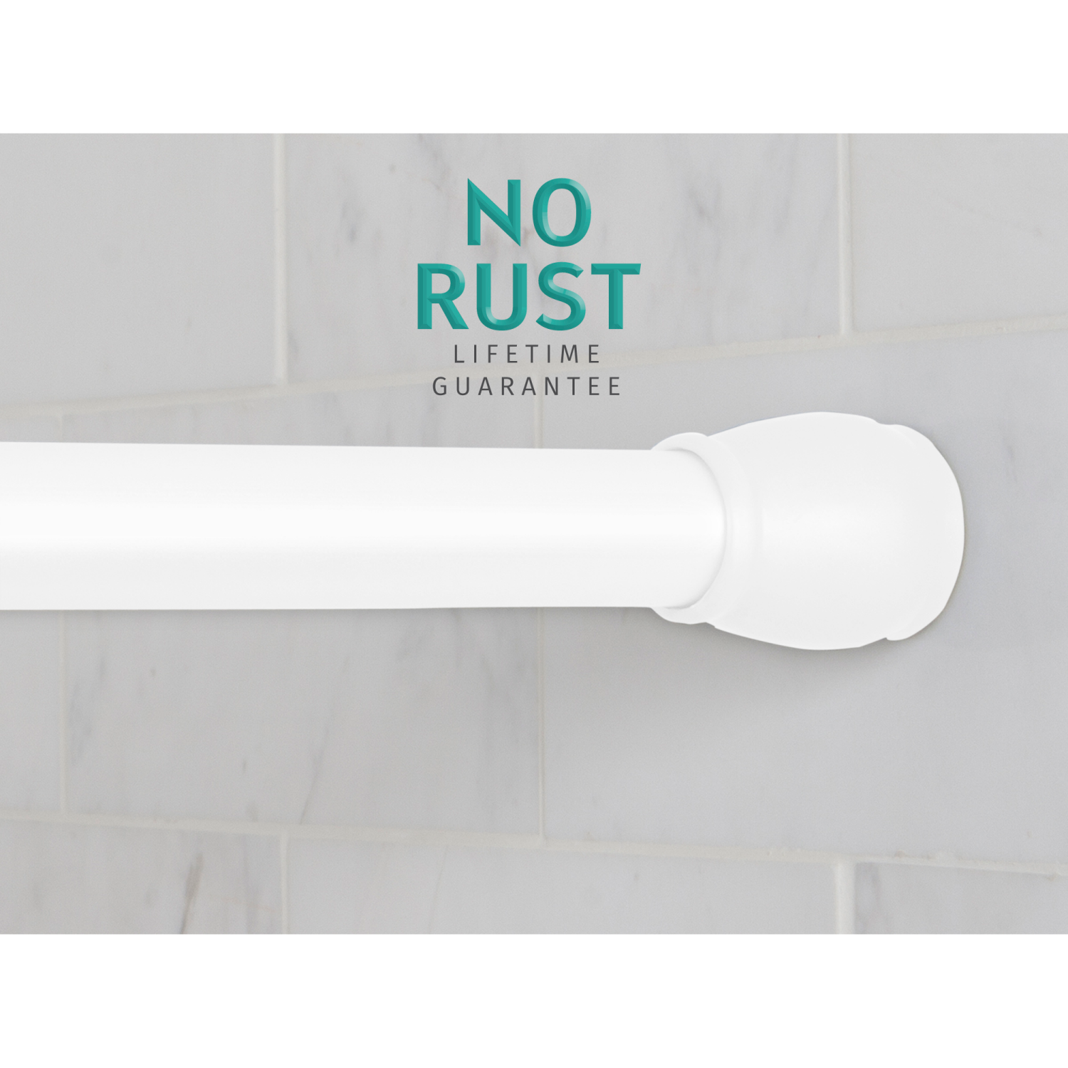 slide 4 of 4, Maytex Luminex Aluminum Tension Shower Curtain Rod - White, 86 in