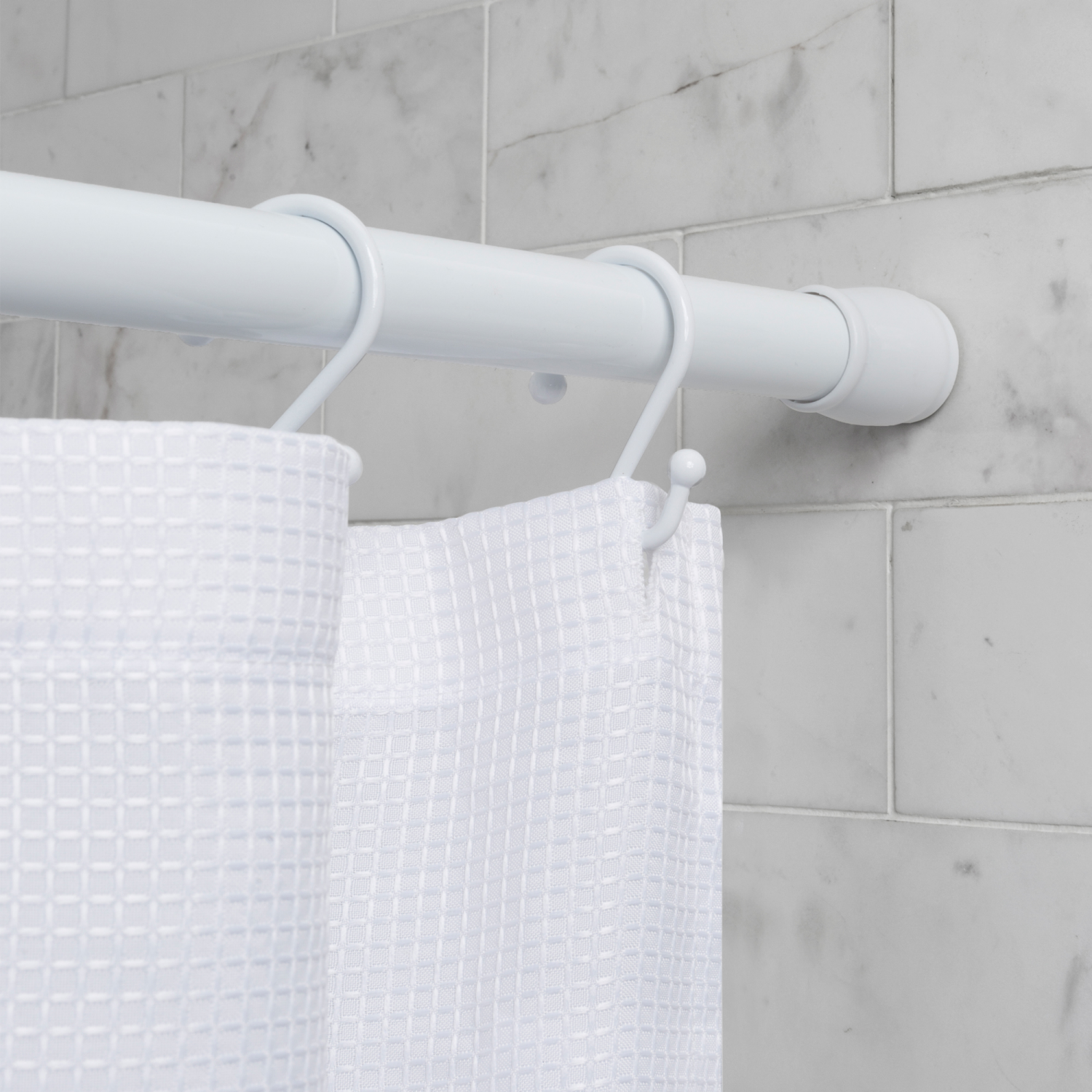 slide 1 of 4, Maytex Luminex Aluminum Tension Shower Curtain Rod - White, 86 in