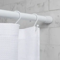 Maytex Luminex Aluminum Tension Shower Curtain Rod - White