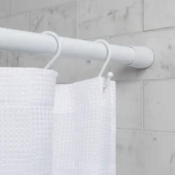 Maytex Luminex Aluminum Tension Shower Curtain Rod - White