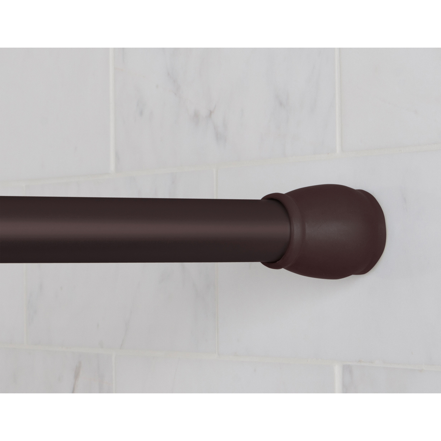 slide 1 of 3, Maytex Mills Luminex Aluminum Tension Shower Curtain Rod - Oil Rubbed Bronze, 86 in