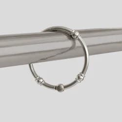 Maytex Mills Luminex Charleston Aluminum Shower Curtain Rings - Nickel