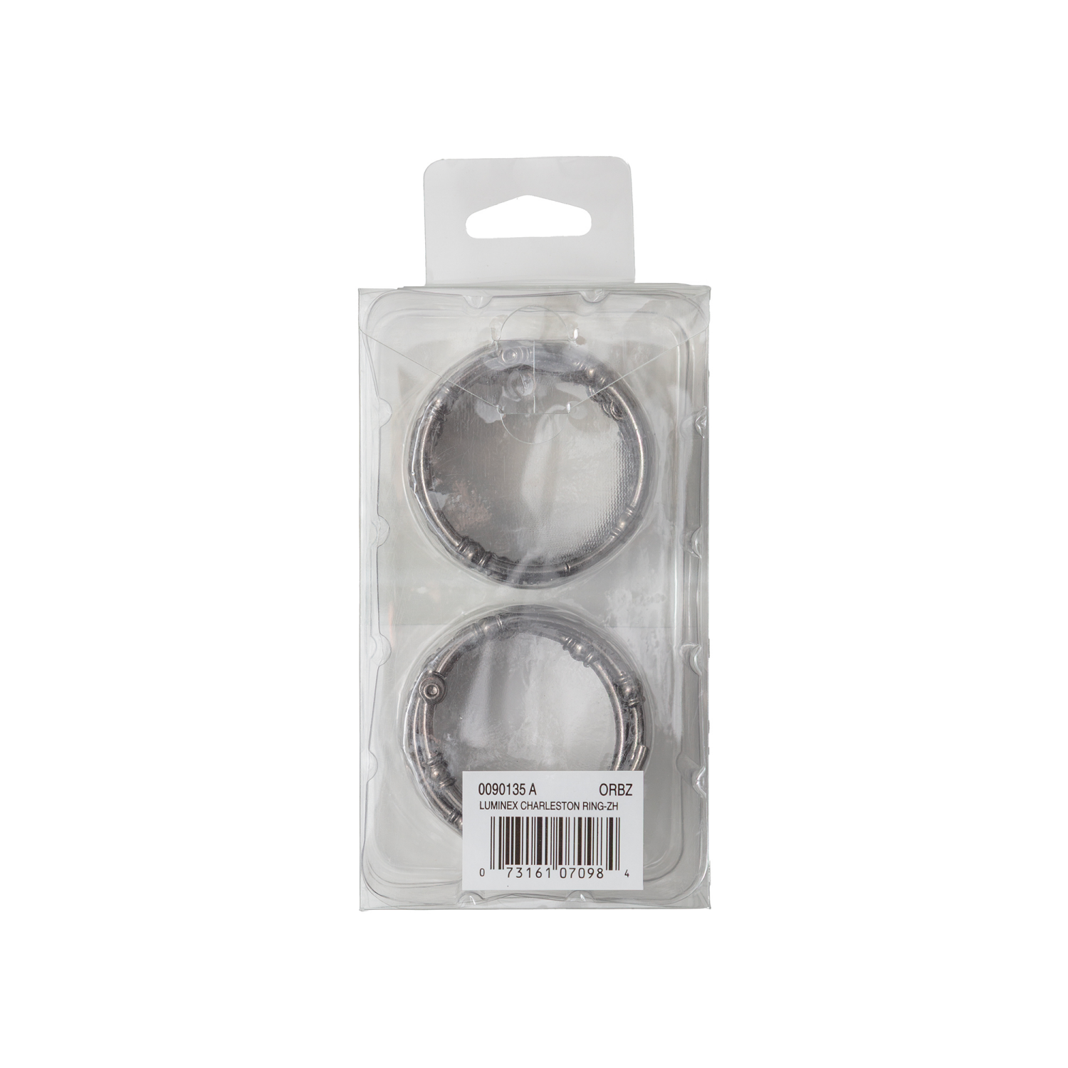 slide 3 of 3, Maytex Mills Charleston Aluminum Round Shower Curtain Rings - Bronze, 12 ct