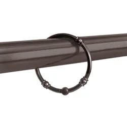 Maytex Mills Charleston Aluminum Round Shower Curtain Rings - Bronze
