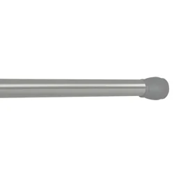 Zenna Home Aluminium Rust Proof Brushed Nickel 86 Inch Shower Rod 1 ea
