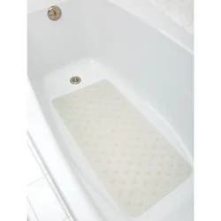 Zenna Home Premium Oversized Industrial Weight Rubber Bath Mat, White