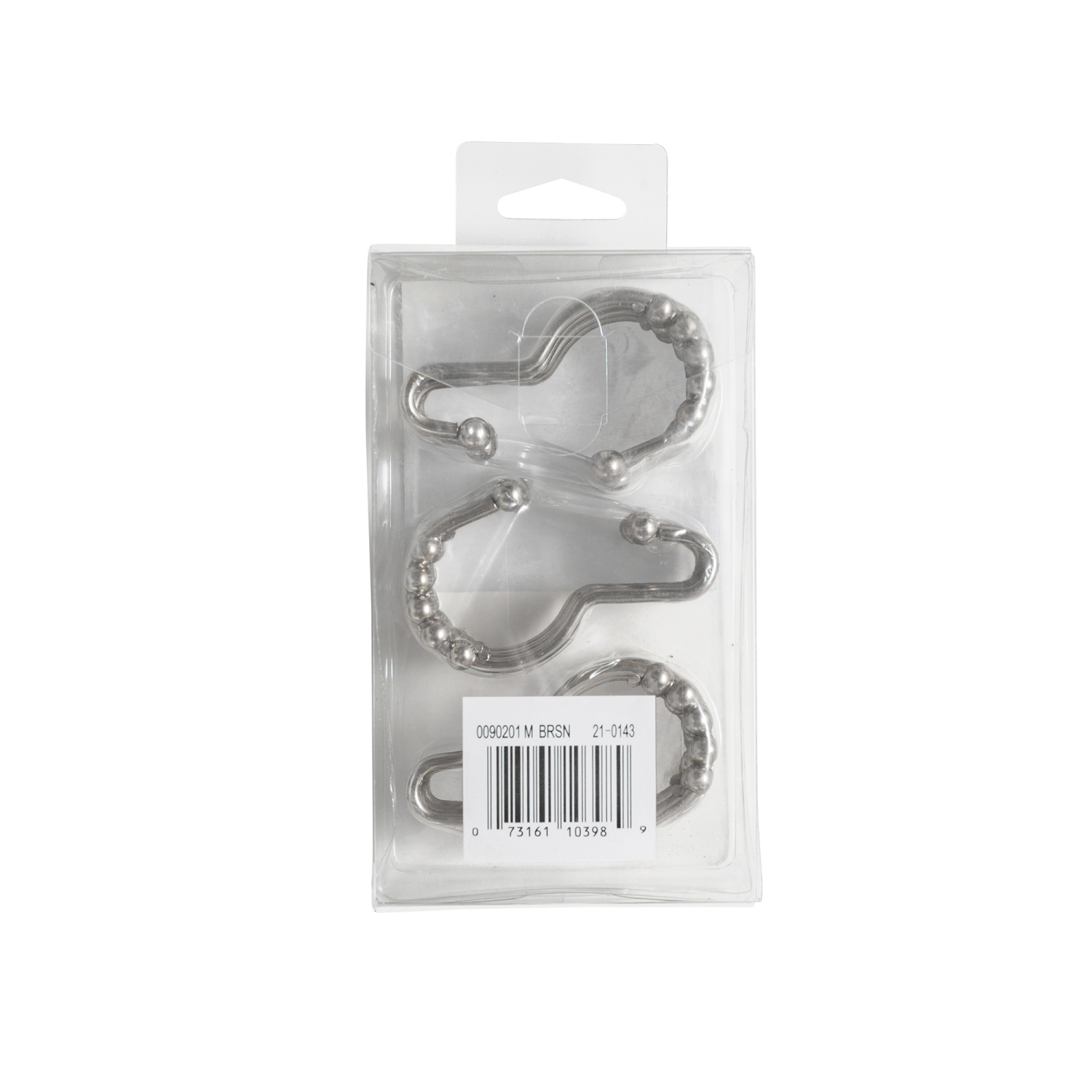 slide 3 of 3, Zenna Home Steel Single Glide Ball Hook Brsn, 1 ct