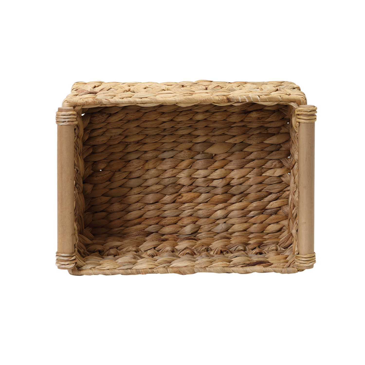 slide 5 of 5, Ricenut Water Hyacinth Rectangular Basket Butterfly With Pole Wood, 1 ct