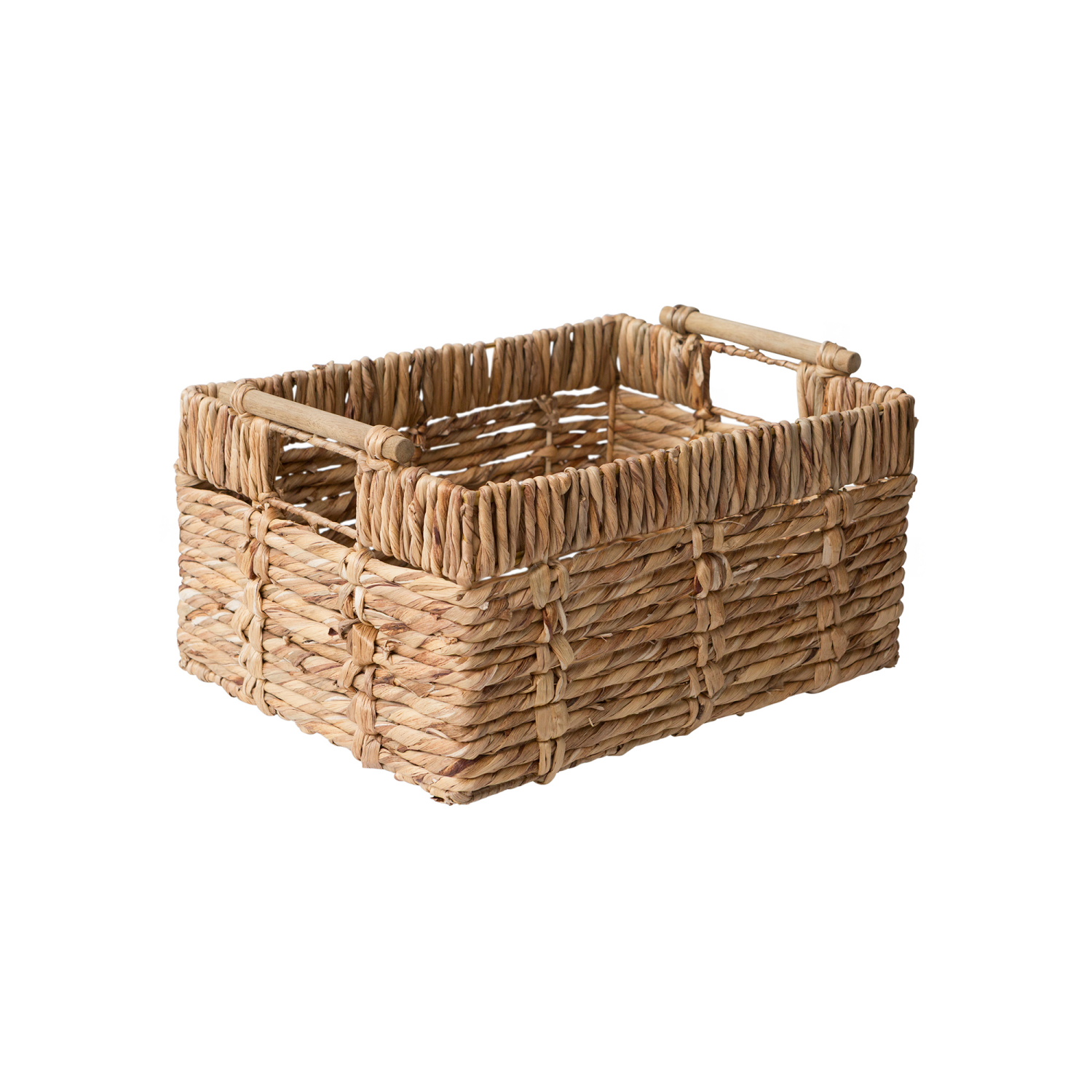 slide 2 of 3, RGI Home Woven Water Hyacinth Decorative Storage Basket, Natural, 1 ct