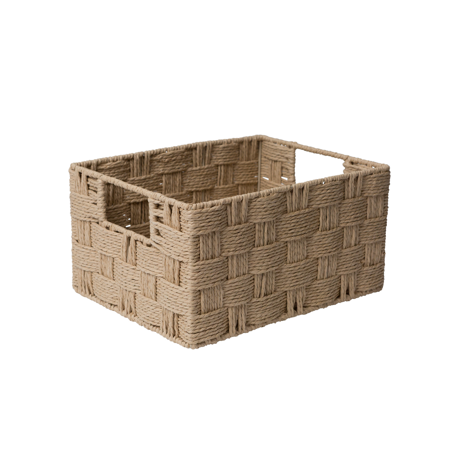 slide 2 of 3, RGI Home Woven Paper Cord Decorative Storage Basket, Cream, 1 ct