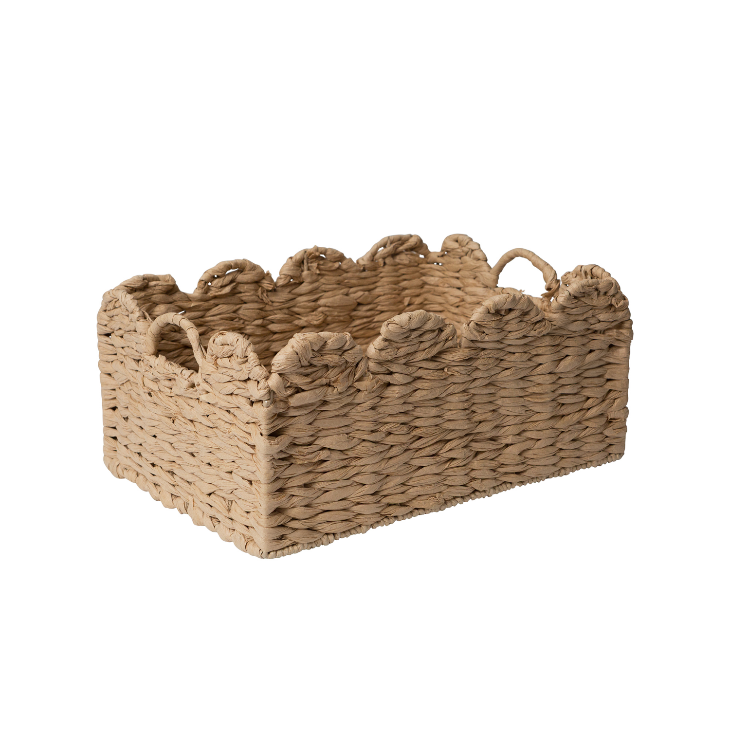 slide 2 of 3, RGI Home Woven Paper Cord Decorative Storage Basket, Natural, 1 ct