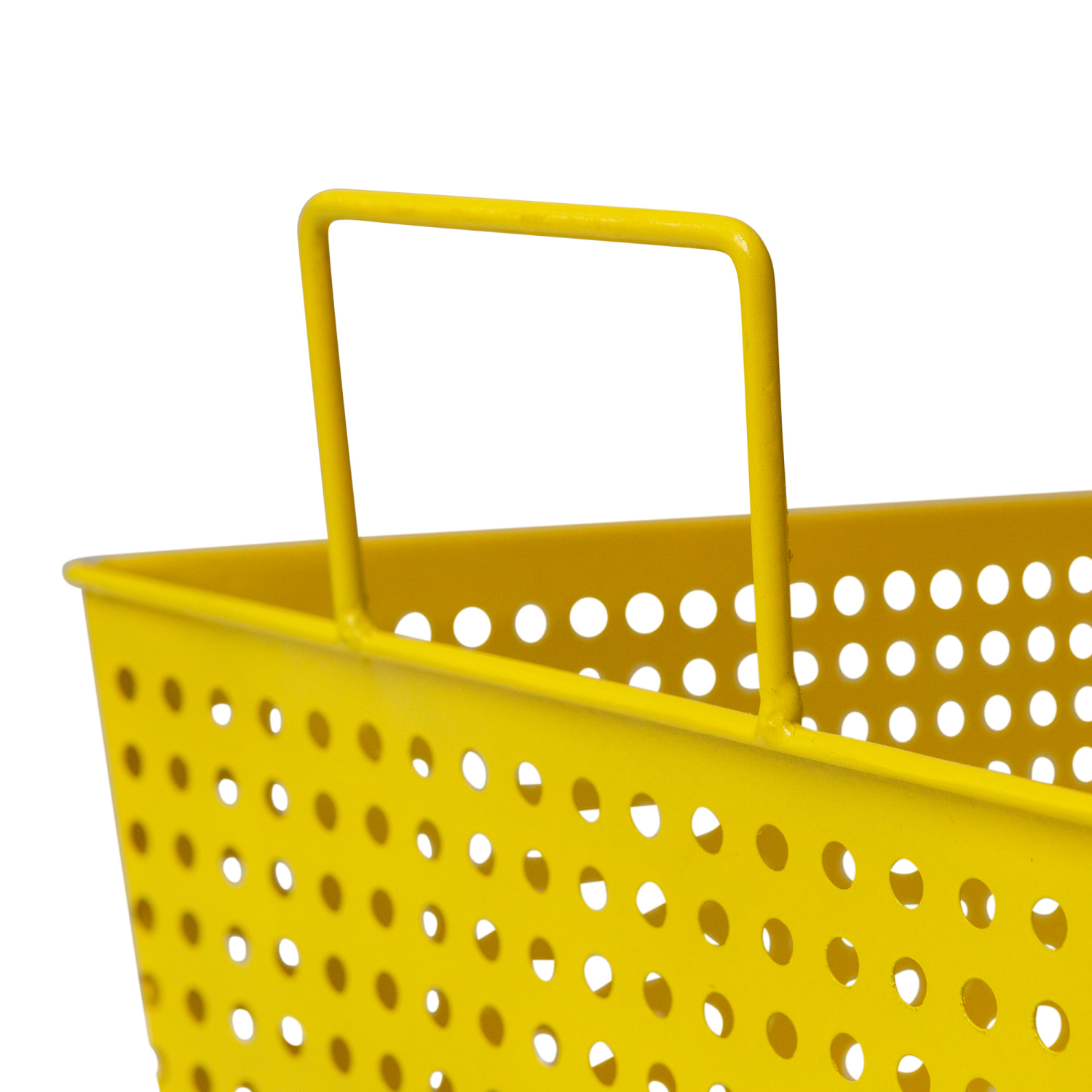 slide 2 of 4, RGI Perforated Metal Rectangular Tapered Basket Misted Marigold, 1 ct