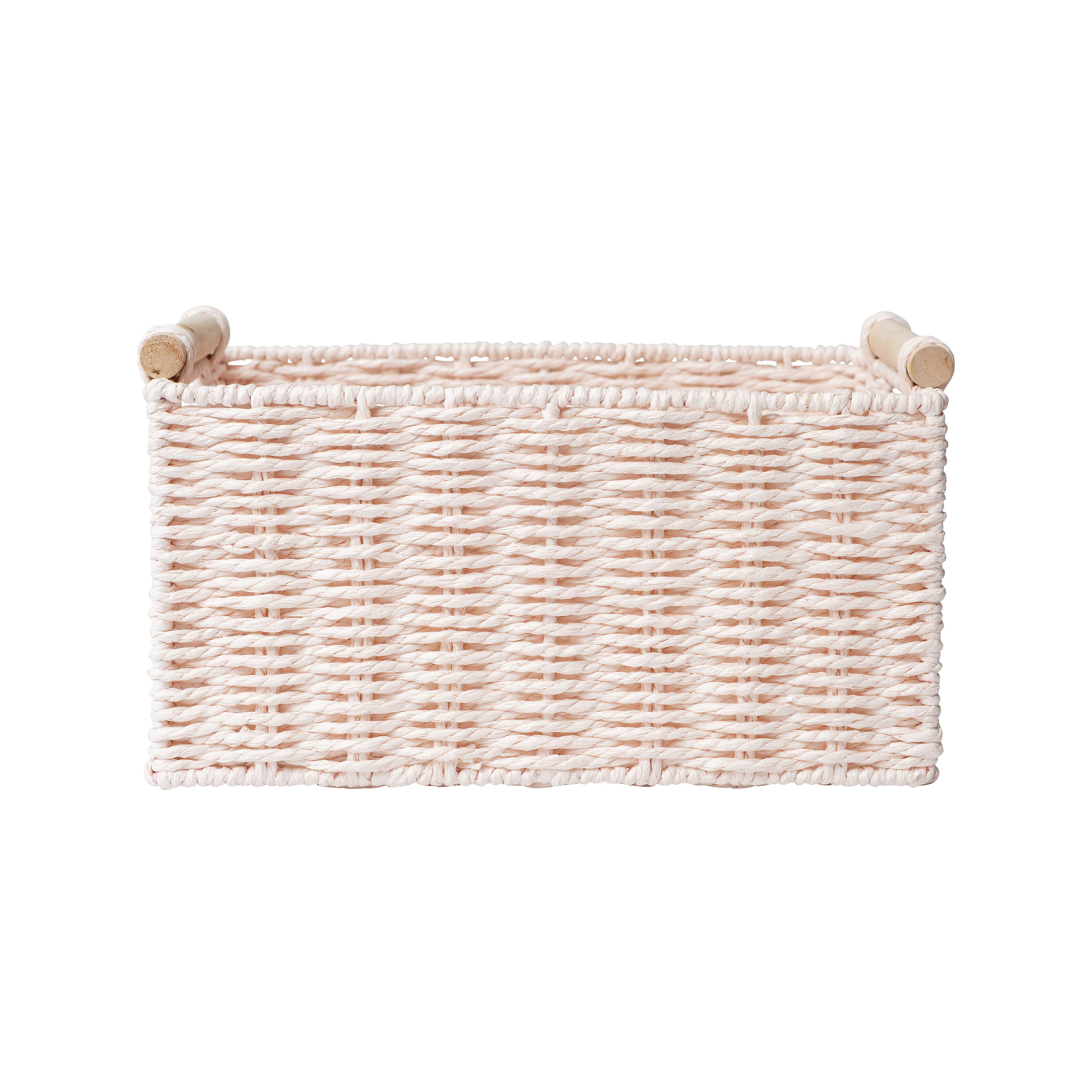 slide 4 of 4, RGI Home Woven Paper Cord Decorative Storage Basket, Pearl Pink, 1 ct