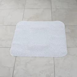ZENNA HOME Waffle Stall Tub Mat, White