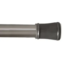 Zenna Home EZ UP Shower Tension Rod, Brushed Nickel