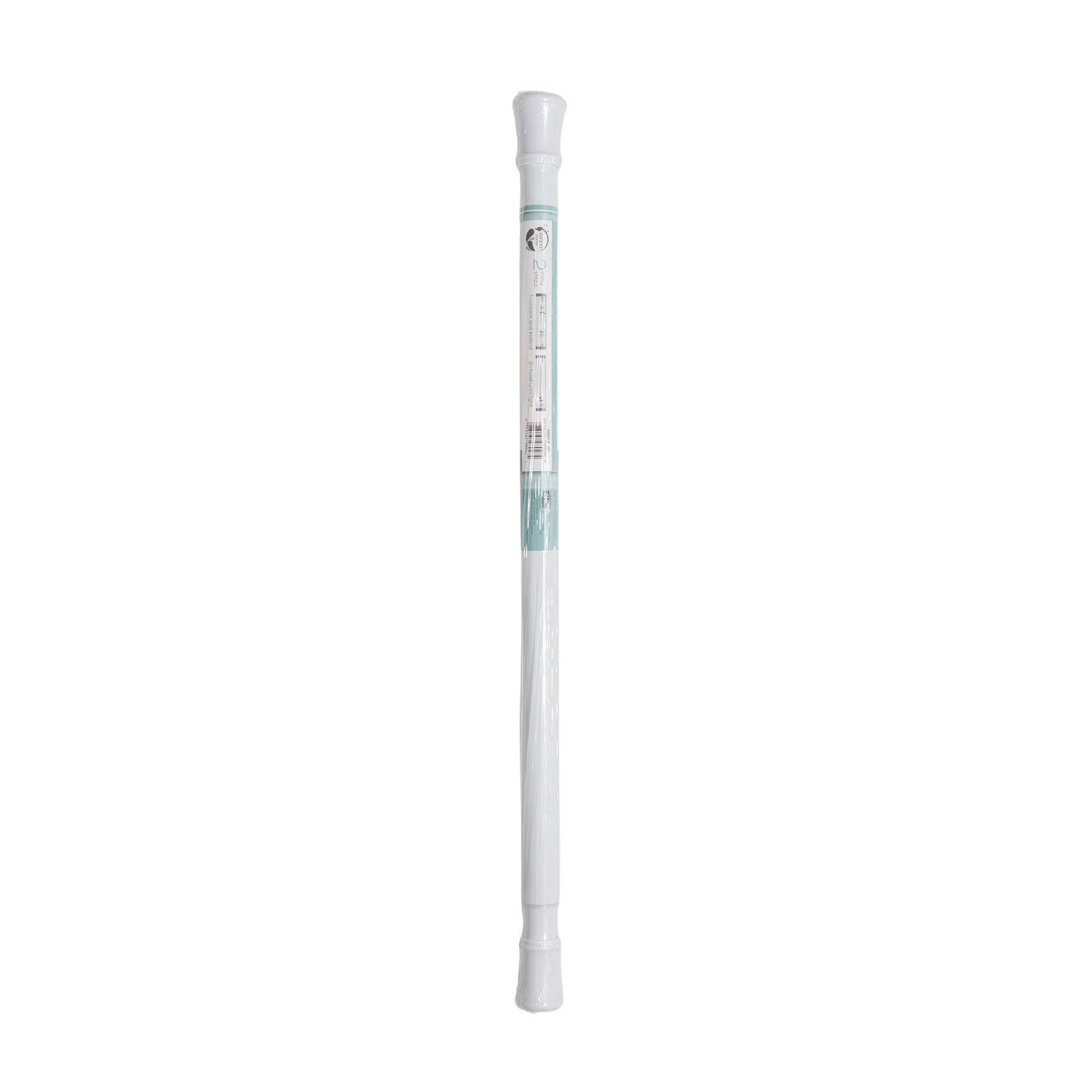 slide 2 of 3, ZENNA HOME EZ UP STALL Tension Rod, White, 1 ct