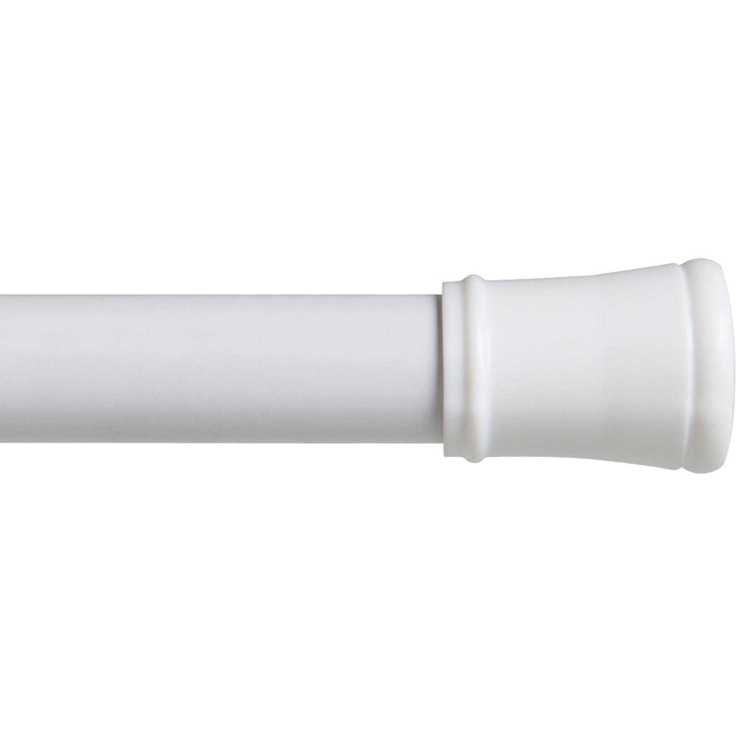 slide 1 of 3, ZENNA HOME EZ UP STALL Tension Rod, White, 1 ct