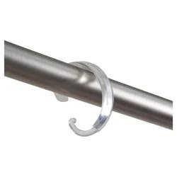 ZENNA HOME Deluxe Plastic C Hook, Clear