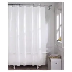 ZENNA HOME PVC Shower Liner, White