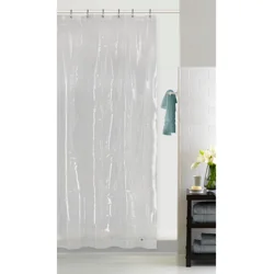 Zenna Home Heavy Weight PEVA Stall Shower Liner, 54 in x 78 in, Clear