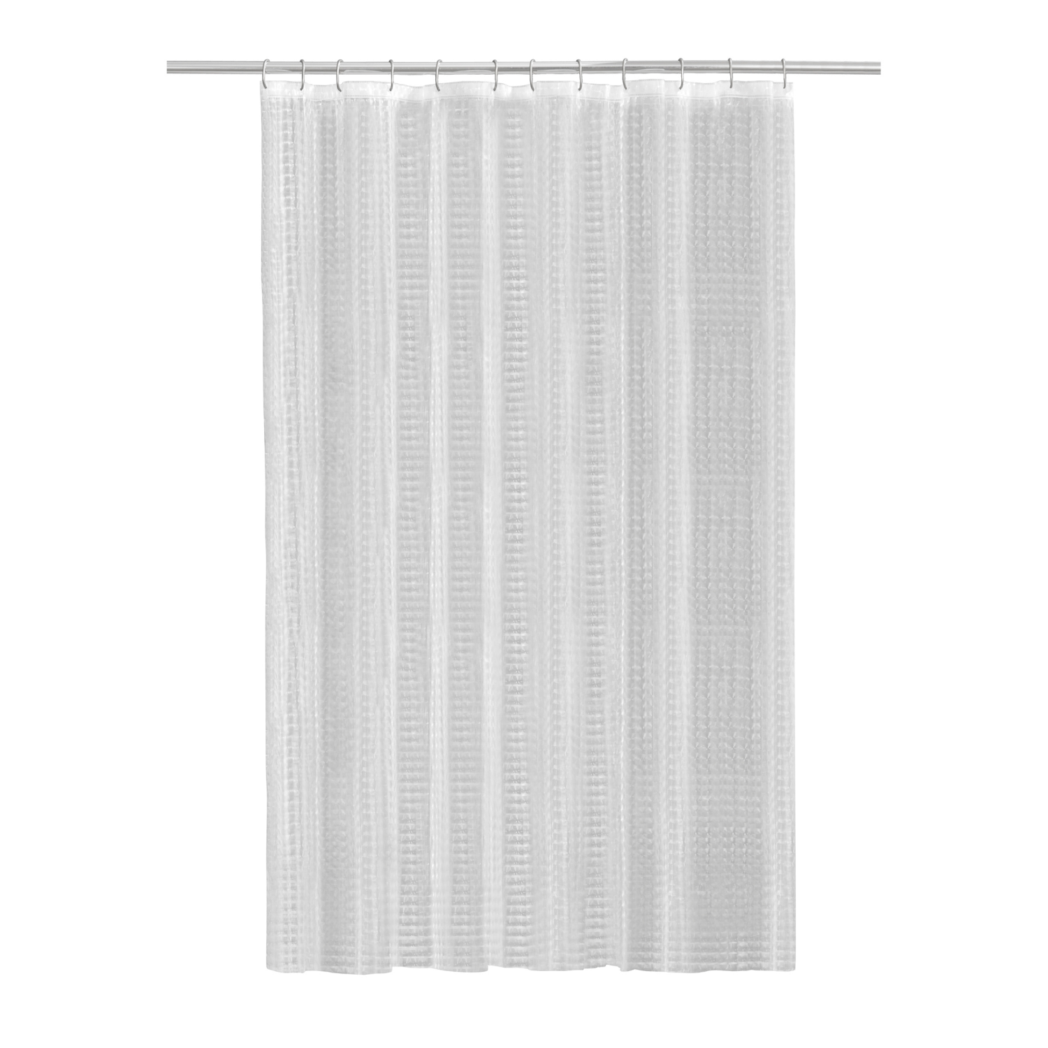 slide 5 of 5, Zenna Home Cubitz PEVA Shower Curtain 1 ea, 1 ct