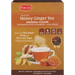 POCAS Honey Ginger Tea Original - 12.7 oz