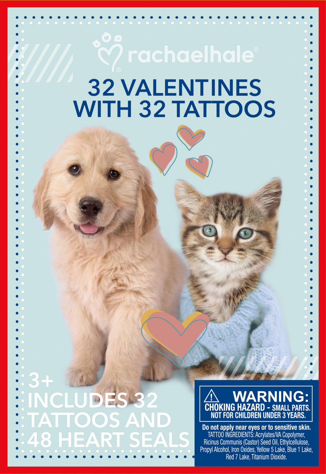 slide 1 of 1, Valentine Cards, Rachel Hale, 32 Count, 32 ct