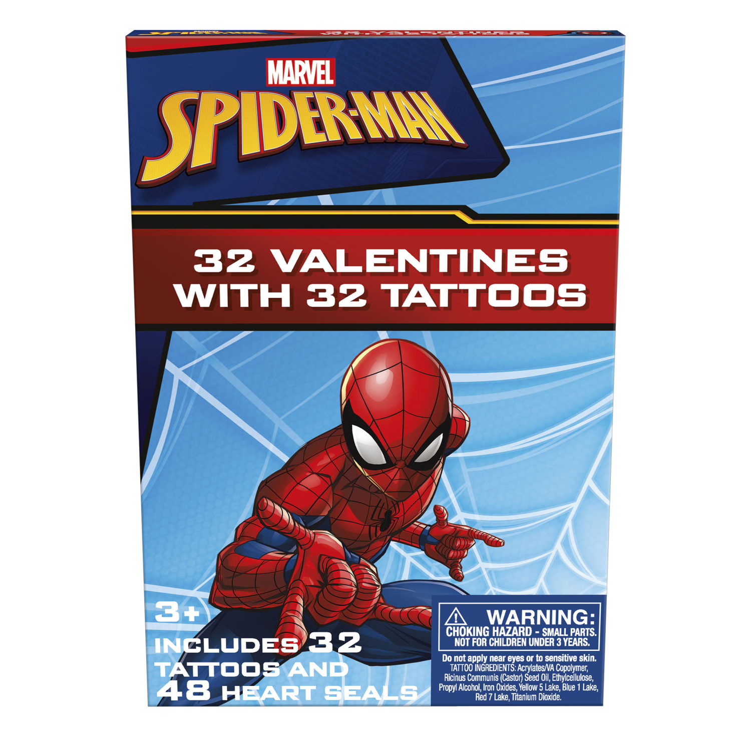 slide 1 of 1, Valentine Cards, Spider-Man, 32 Count, 32 ct