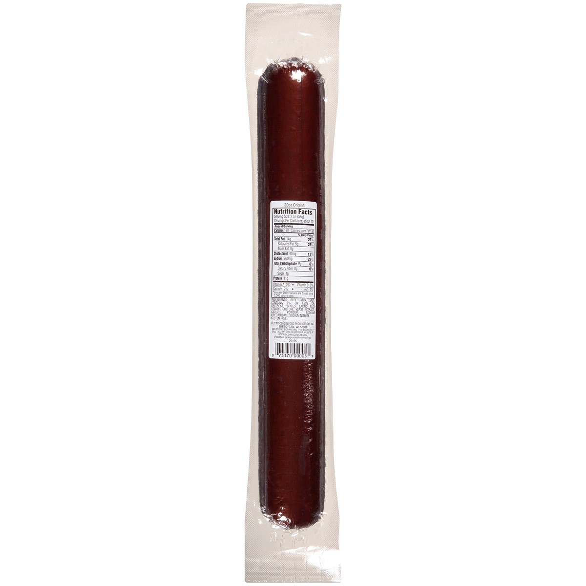 slide 9 of 13, Old Wisconsin Original Summer Sausage, 20 oz, 20 oz