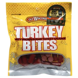 Old Wisconsin Honey Brown Sugar Turkey Sausage Turkey Bites 4 oz Pouch