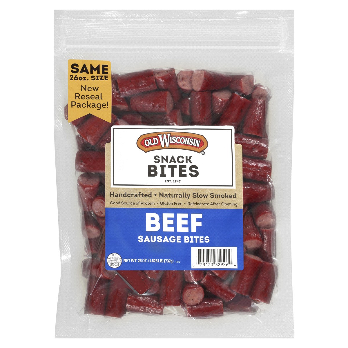 slide 1 of 9, Old Wisconsin Beef Snack Bites, 26 oz., 26 oz