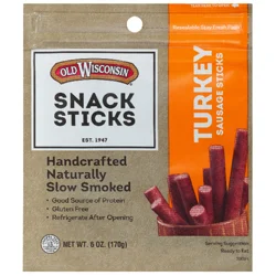 Old Wisconsin Turkey Sausage Snack Sticks 6 oz. Pouch