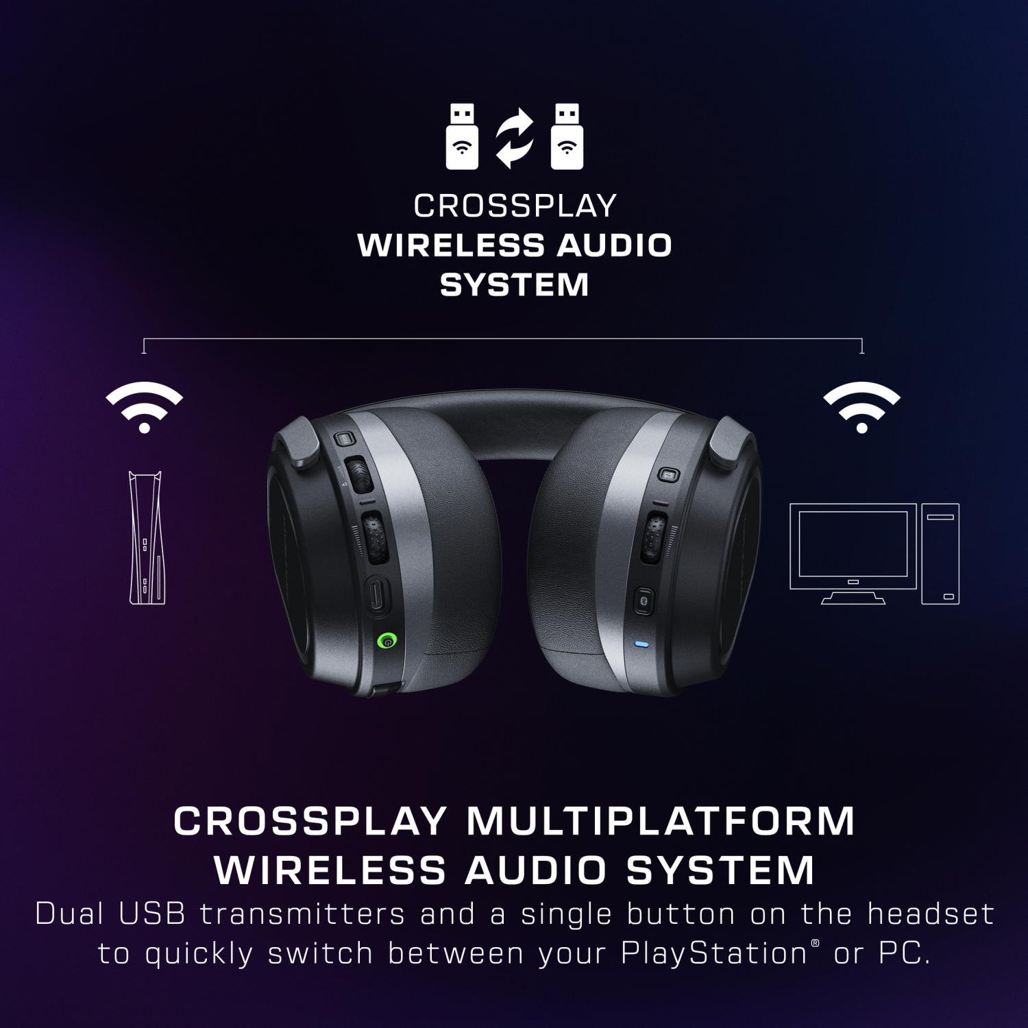 slide 2 of 8, Turtle Beach Stealth 700 Gen 3 Gaming Headphones for PlayStation - Black, 1 ct