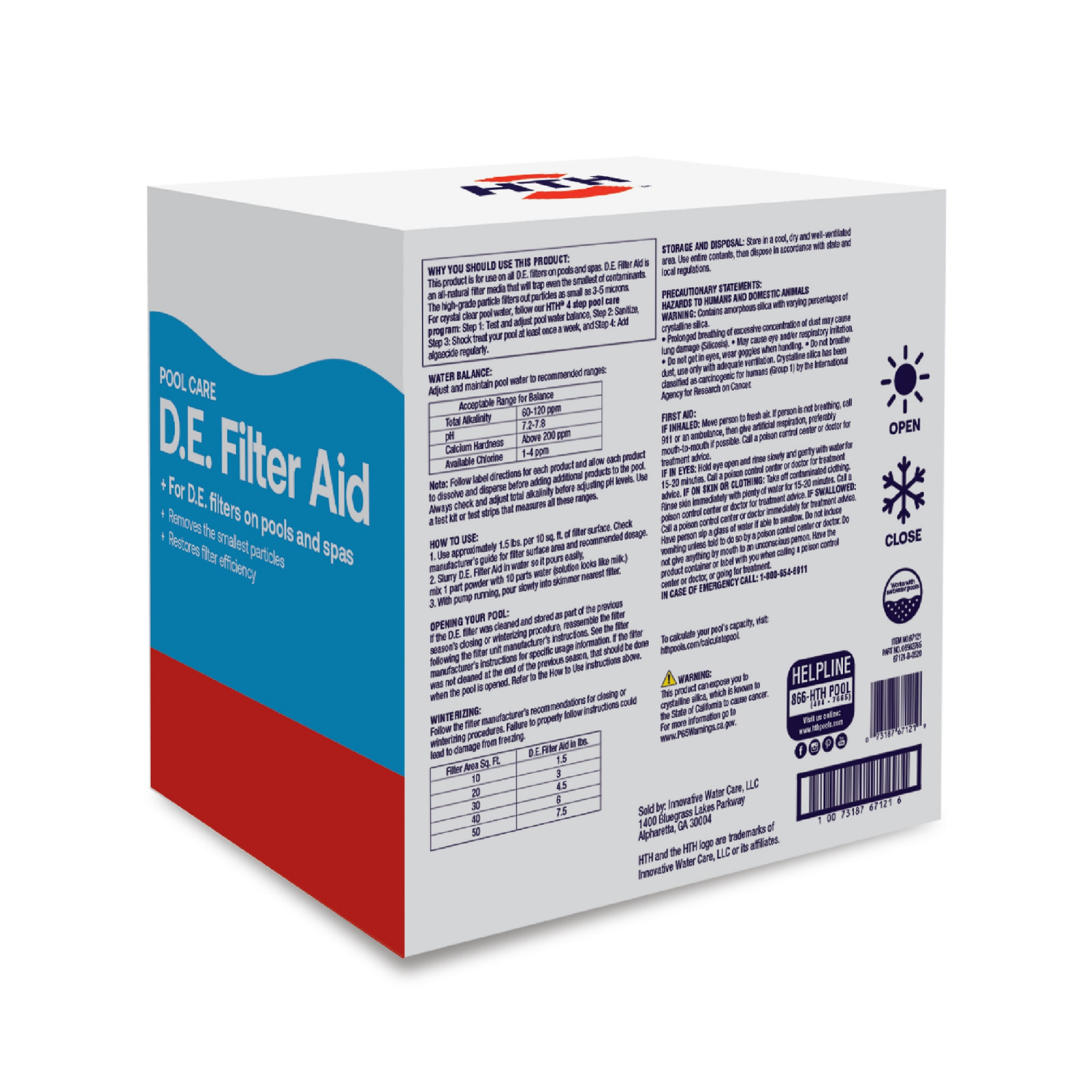 slide 2 of 2, Hth De Filter Aid, 10 lb