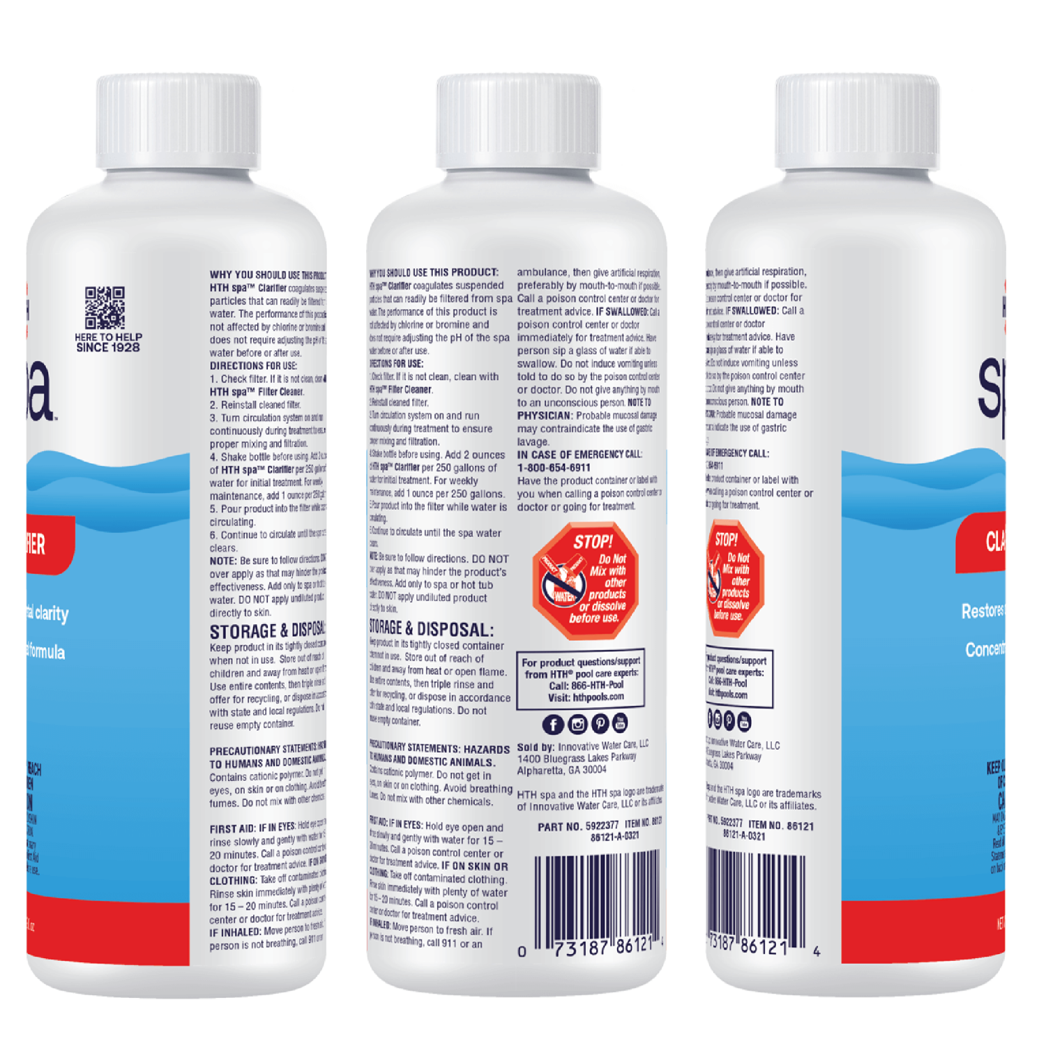 slide 2 of 2, hth Spa Clarifier, 16 fl oz