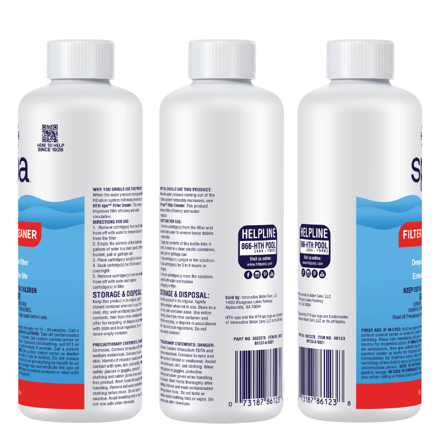 slide 2 of 2, hth Spa Filter Cleaner- 16 oz, 16 oz