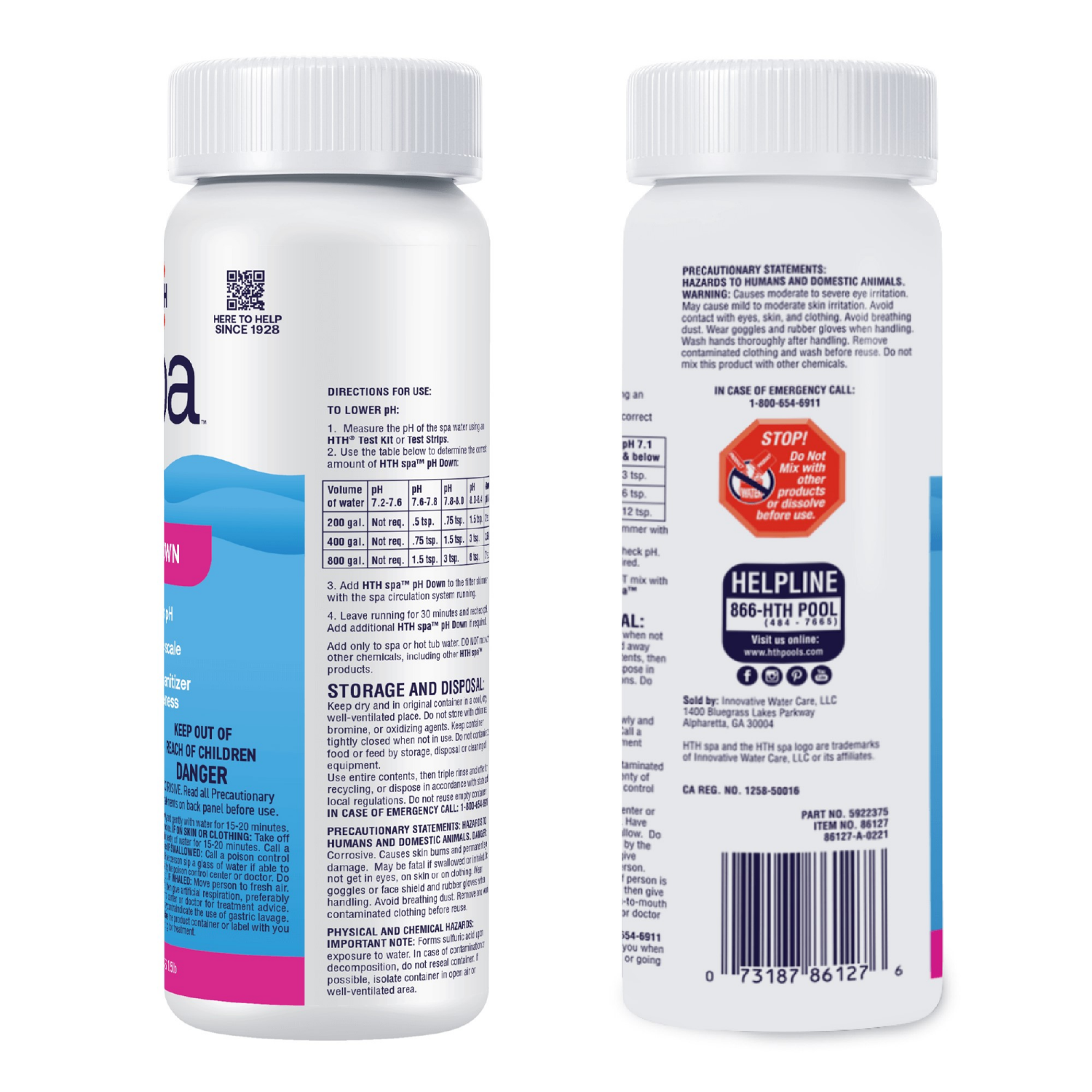 slide 2 of 2, hth Spa PH Increaser, 2 lb