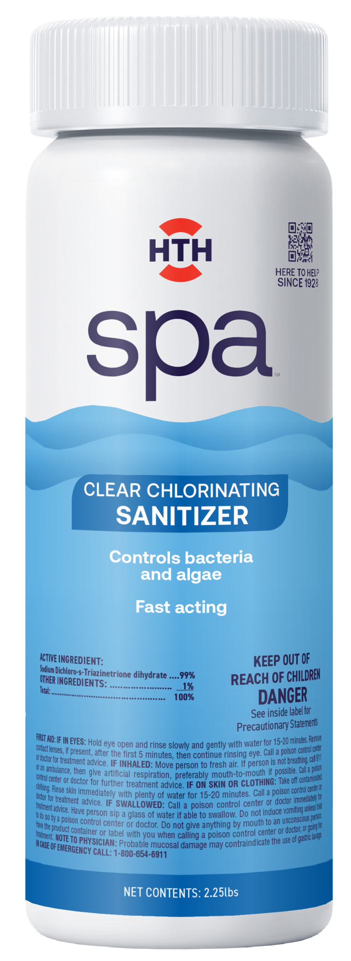 slide 1 of 2, hth Spa Chlorinating Sanitizer, 2.25 lb