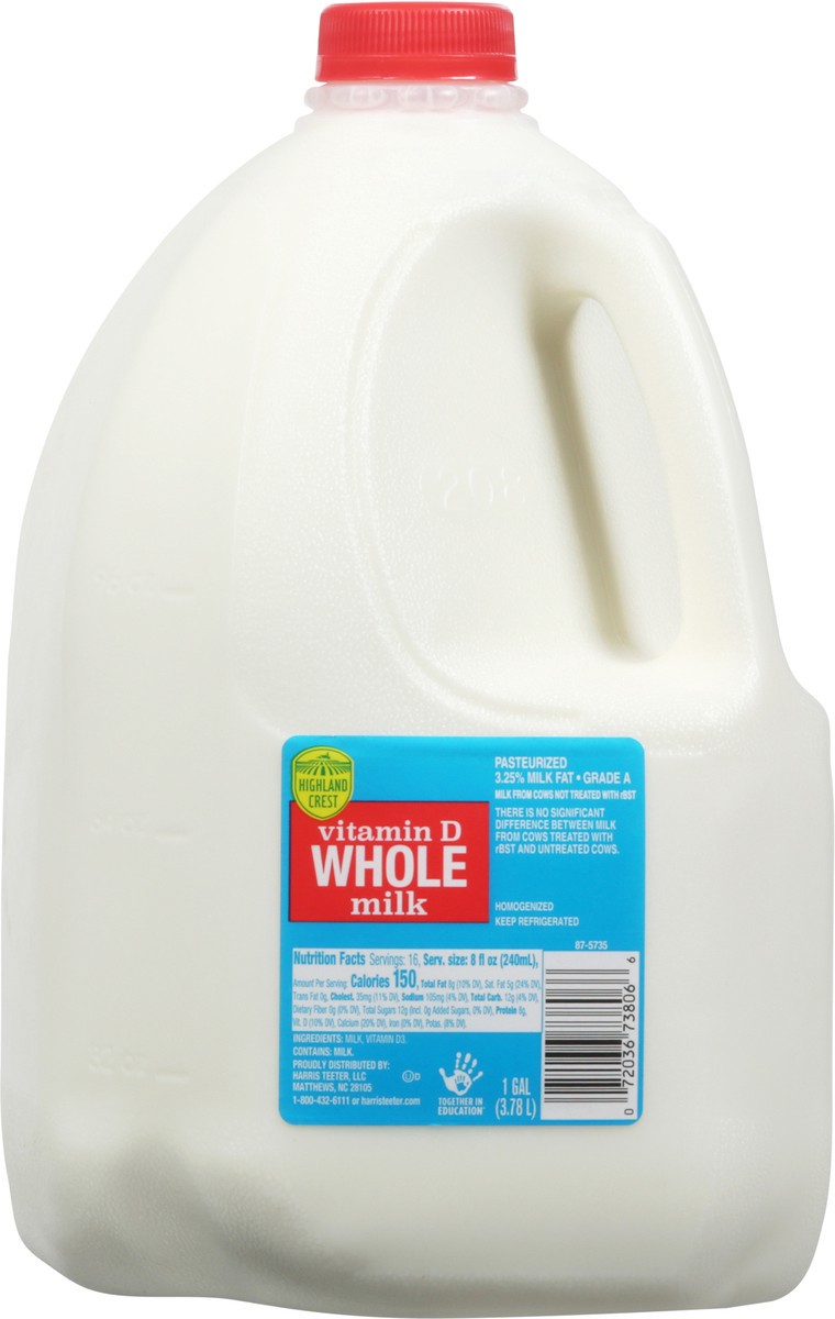 slide 6 of 9, Highland Crest Vitamin D Whole Milk 1 gal, 1 gal